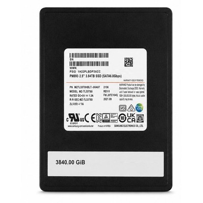 Samsung PM893 (MZ-7L33T80) 3.84TB 2.5-inch 7mm SATA 6.0Gbps Internal SSD