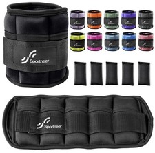 Adjustable Ankle Weights 1Pair 10lb Leg Weight Straps for Women Men Weighted