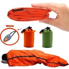 Outdoor Emergency Thermal Waterproof Sleeping Bag Camping Survival Bivvy Sack UK