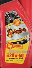 Schaeffer's 20w50 Extreme V-Twin Synthetic Plus Racing Oil  6-pk