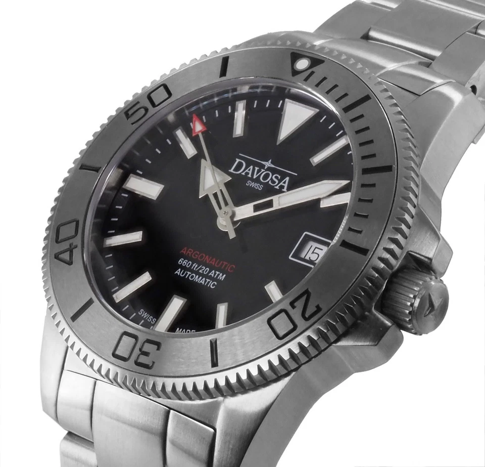 Davosa 39,5 mm Ø Herren Uhr  Argonautic 39 BS  Automatik   161.532.20 Neu OVP - Bild 1 von 4