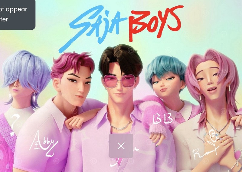 Allposters Netflix Kpop Demon Hunters Saja Boys Poster RP27106 New Sealed