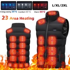 23 Areas Electric USB Heated Jacket For Men Women Heating Thermal Coat