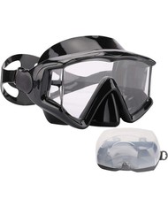 Aqua Dive Sports Black Scuba Snorkeling Mask Anti-Fog NEW Open-Box Never Used