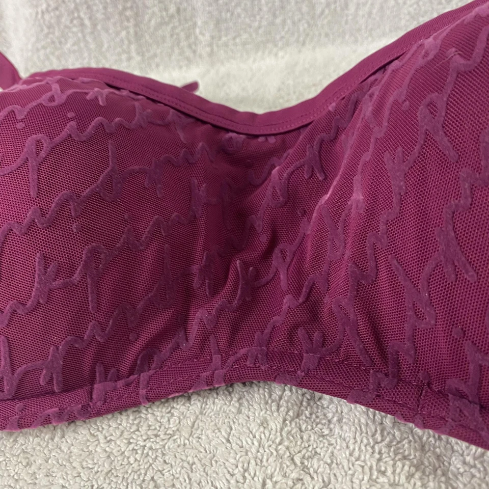 Sujetador Victoria's Secret ROSA Mujer 34B Borgoña Ligeramente Forrado Con Aros Tirantes Foto 3 de 4