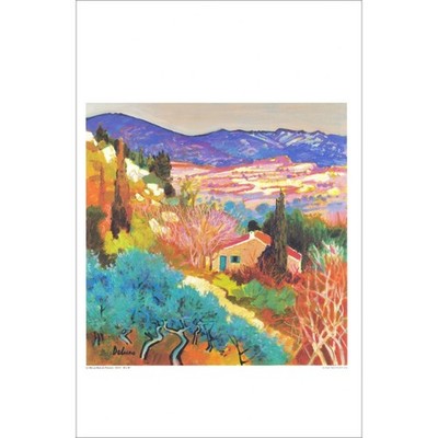 DELUCA Peter - Kunstposter ''Le Mas au Baux de Provence'' 68x45cm