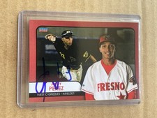Signed 2023 Choice Andy Perez Rookie Fresno Grizzlies Colorado Rockies