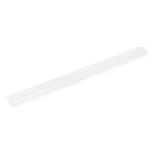 5 Pcs White Plastic Welding Rods 9.5mm x 250mm HDPE Flat(0.4inch x 10inch)
