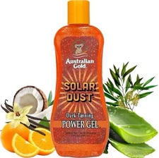 Australian Gold Solar Dust Tanning Gel - 8 oz, Golden Shimmer, Non-Greasy
