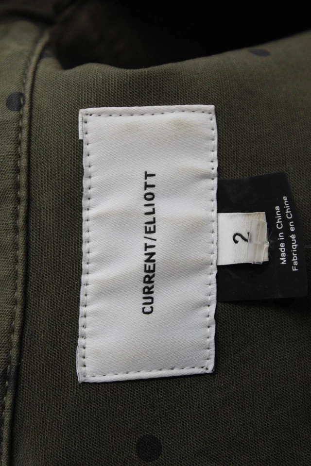 Mono de mujer Current/Elliott con cuello a lunares manga larga verde talla 2 Foto 4 de 4