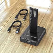 M.2 NVMe SATA to USB C Docking Station M Key B M Key Reader Writer Adapter qy3
