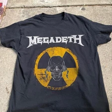 Rare Megadeth Logo T-shirt, Vintage 80s Metal Unisex Black T-shirt, Size S-5XL