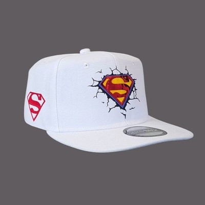 Caps Super high-density 3D design snapback cap in white Platinum red logo