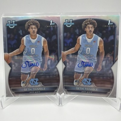 2022-23 Bowman U Chrome Seth Trimble 1st Auto #38 UNC Buzzer Beater /499