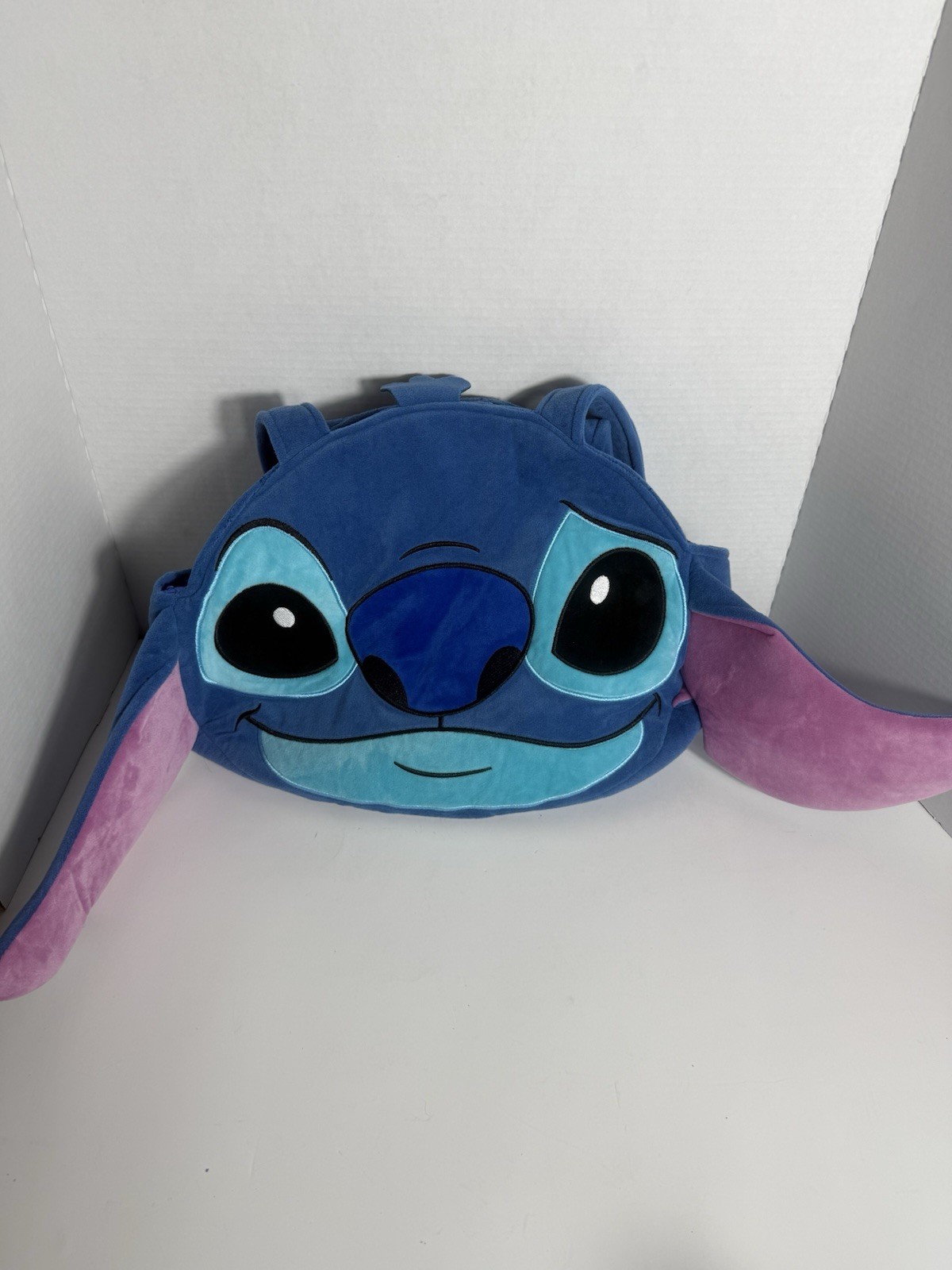 Disney Lilo and Stitch Fuzzy 3D Plush Tote Bag With Drop Handle NEW image 2