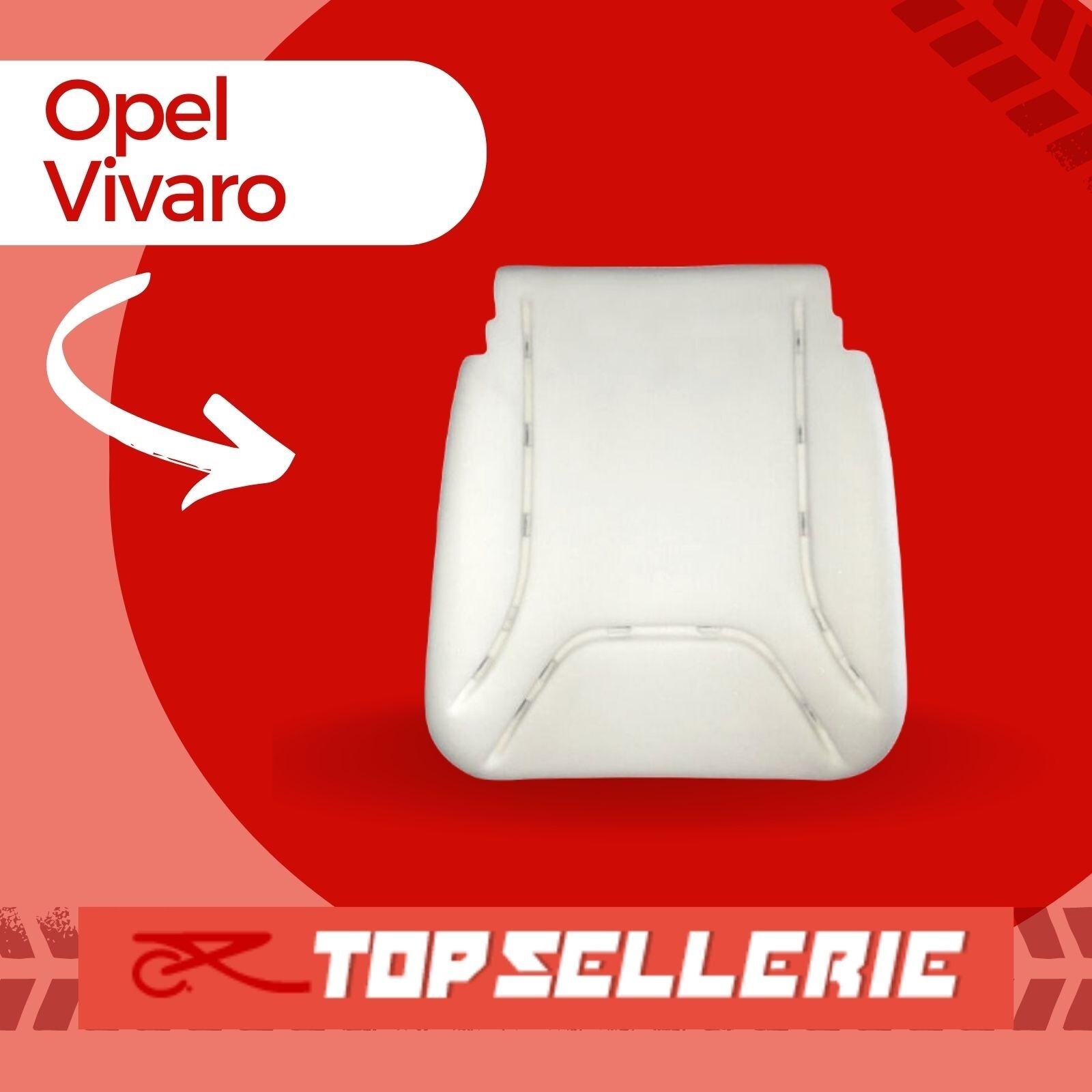 Mousse d'assise Opel Vivaro pour de longs trajets confortables en camping-car ou fourgon aménagé