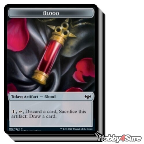 10 pcs Blood Token (17/21) M/NM Magic: The Gathering MTG Innistrad: Crimson Vow - Picture 1 of 1