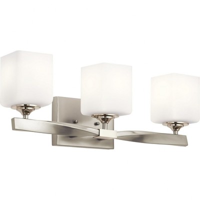 Kichler Lighting 55002NI Marette - 3 Light Soft Bath Vanity Approved for Damp