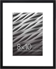 Americanflat 8x10 Picture Frame in Black - Use as 5x7 Picture Frame with Mat ...