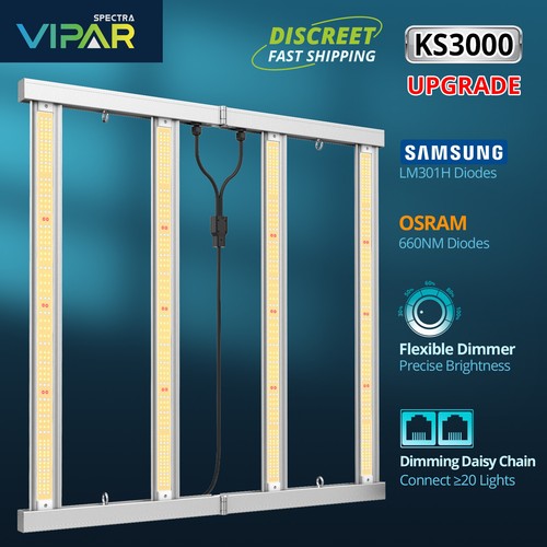VIPARSPECTRA KS3000 LED Grow Light Full Spectrum Commercial Indoor Plant Growing