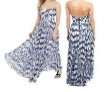 Urban Outfitters Kimchi Pleated Daydream Strapless Maxi Dress S
