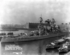 New Photo: Starboard View of USS ARIZONA after Modernization, Virginia -6 Sizes!