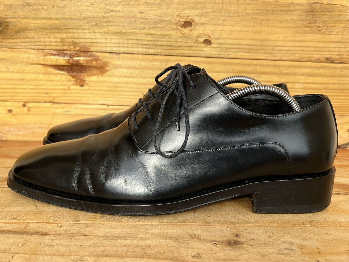 GUCCI Mens Black Lace-Up Dress Shoes Size 41E US 8 / UK 7 GUCCI Mens Black Lace-Up Dress Shoes Size 41E US 8 / UK 7