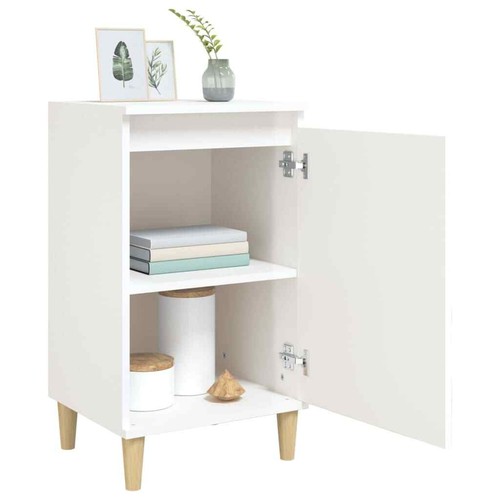 High Gloss Bedside Table Drawers Storage Side Cabinets Wooden Nightstand White - Picture 4 of 12