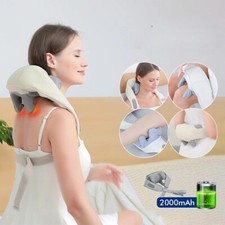 Electric Neck and Back Massager Shoulder Kneading Pillow Back Muscle Relaxing