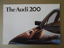 AUDI 200 RANGE orig 1980 UK Mkt intro Sales Brochure