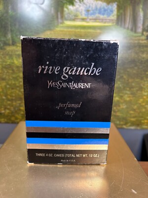 YVES SAINT LAURENT RIVE GAUCHE 4OZ X3 VINTAGE SOAPS (NEW WITH BOX)