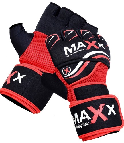 Maxx Gel Neoprene Quick Wrap Boxing Gel Padded Hand Wraps Sparring Mma Ufc Glove - Picture 7 of 8