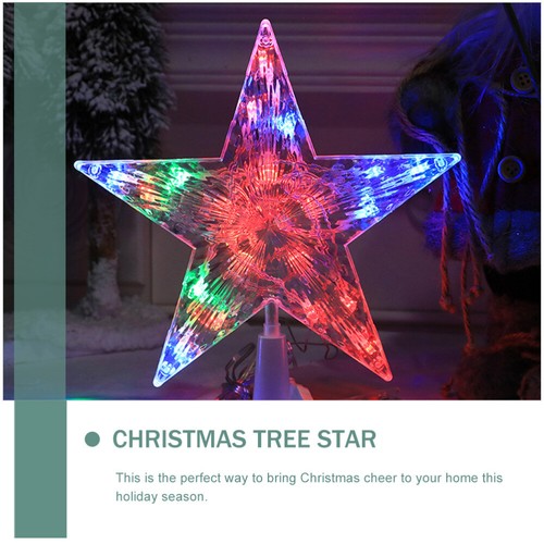 Decorazione albero di Natale LED albero di natale stella LED albero di natale topper albero di natale - Foto 6 di 11
