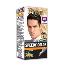 Bigen Men's Speedy Hair Color Black Natural 101 Cream Dye No Ammonia 10 Minutes