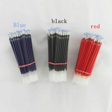 10pcs Ballpoint Pen Refills 0.5mm Overstriking Gel Black Pens Ink --.US