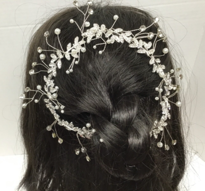 Rhinestone Pearl Wedding Bridal Prom Hair Accessory  display picture 1