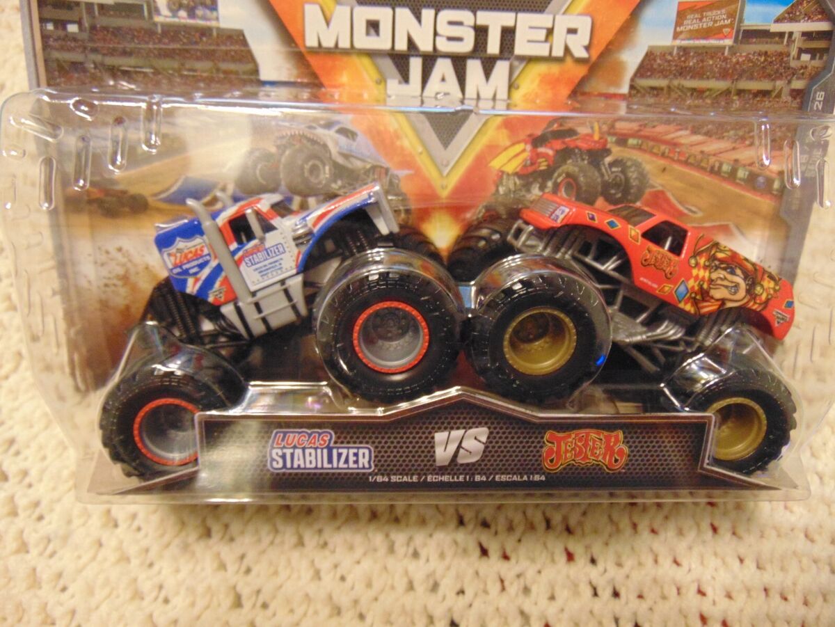 Monster Jam Lucas Stabilizer - 1:64 Scale Monster Trucks, Girl and Boy Toys