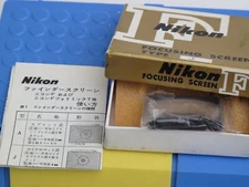 Nikon F focusing screen type J with BOX, US SELLER "LQQK" NICE