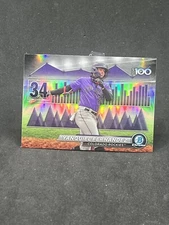 2024 Bowman Yanquiel Fernandez Scouts' Top 100 Insert #BTP-34 Rockies Prospect