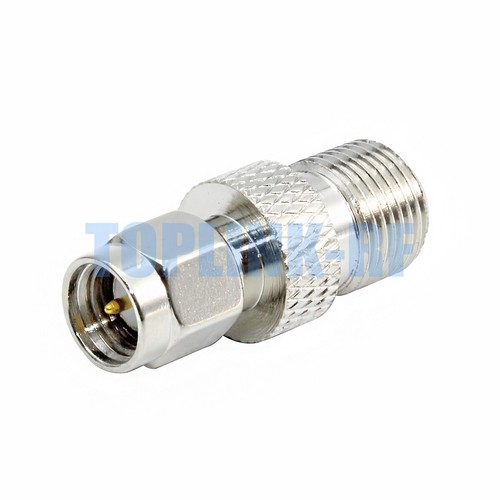 10x F Female Jack to SMA Male Plug Straight RFCoax Connector Adapter SMA-F-JK - Picture 2 of 4