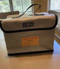 Lipo Safe Fireproof Explosion Proof Battery Bag 2 Pack, 10 x 5 x 7.5 inches