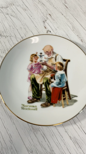 Norman Rockwell 6.5" The Toymaker Vintage Collectible Plate Rockwell Museum - Video 1 of 1
