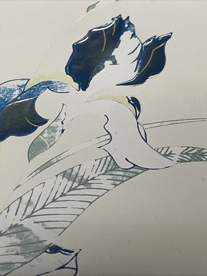 Bandeja grande para servir OTAGIRI Grand Iris de colección 14"x10,5" gris tostado Foto 3 de 4