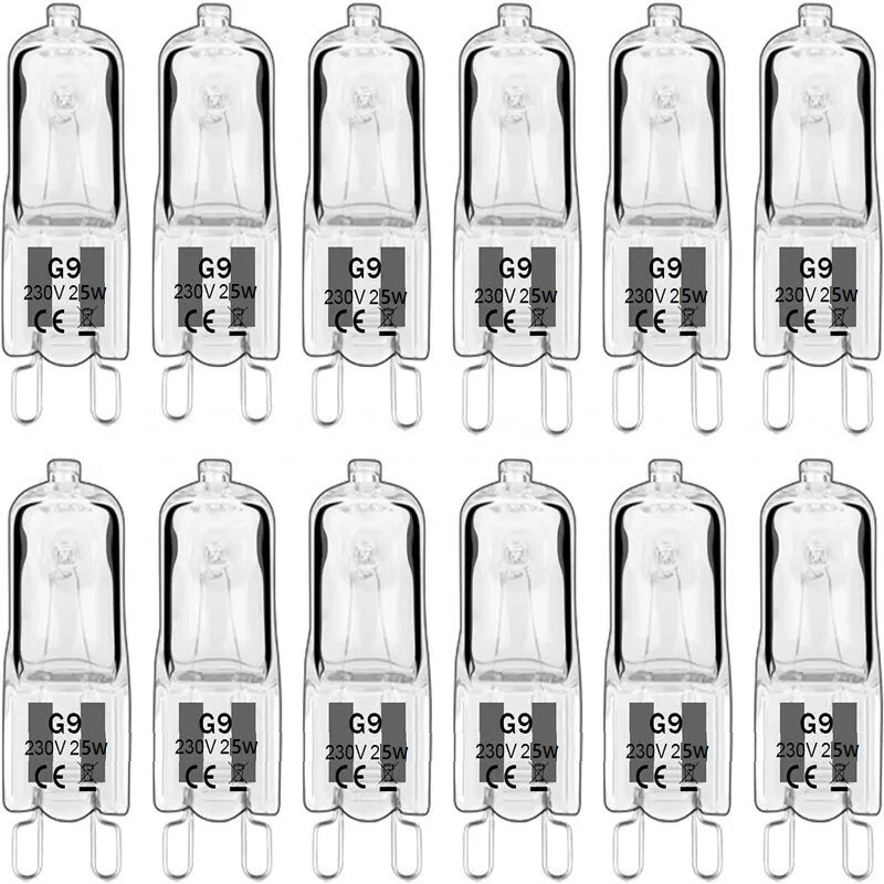 G9 Halogen Bulb 25W/28W Warm White Filament Lamp Replace Led Bulbs 10-20 Pack - Image 4 of 4