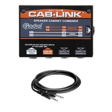 Radial Engineering Cab-Link Speaker Cabinet Merger bundle with Hosa 10' TS Cable