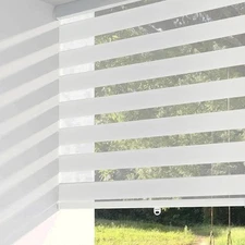 ShadesU Cordless Zebra Window Shades, Indoor Blinds, Guard Blinds, W 57" X H 72"