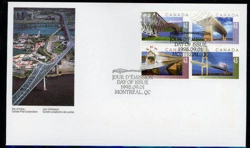 CANADA 1995, CANADIAN BRIDGES FIRST DAY COVER !! M119