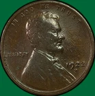 1922-D Lincoln Wheat Cent Fine F Coin, Slightly Bent #41189