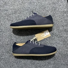 Size-10 Women’s Olukai Waialua Lace Slip On Sneakers Navy Blue Mesh