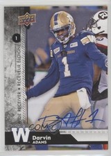 2018 Upper Deck CFL Auto Darvin Adams #146 Auto i9i